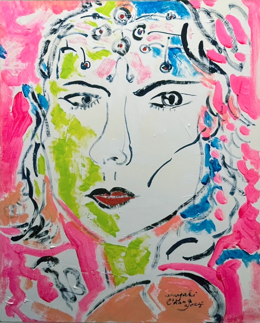 張尚為_幻彩女郎_91x116.5cm(50F)_複合媒材
